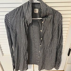 Checkered j crew button down